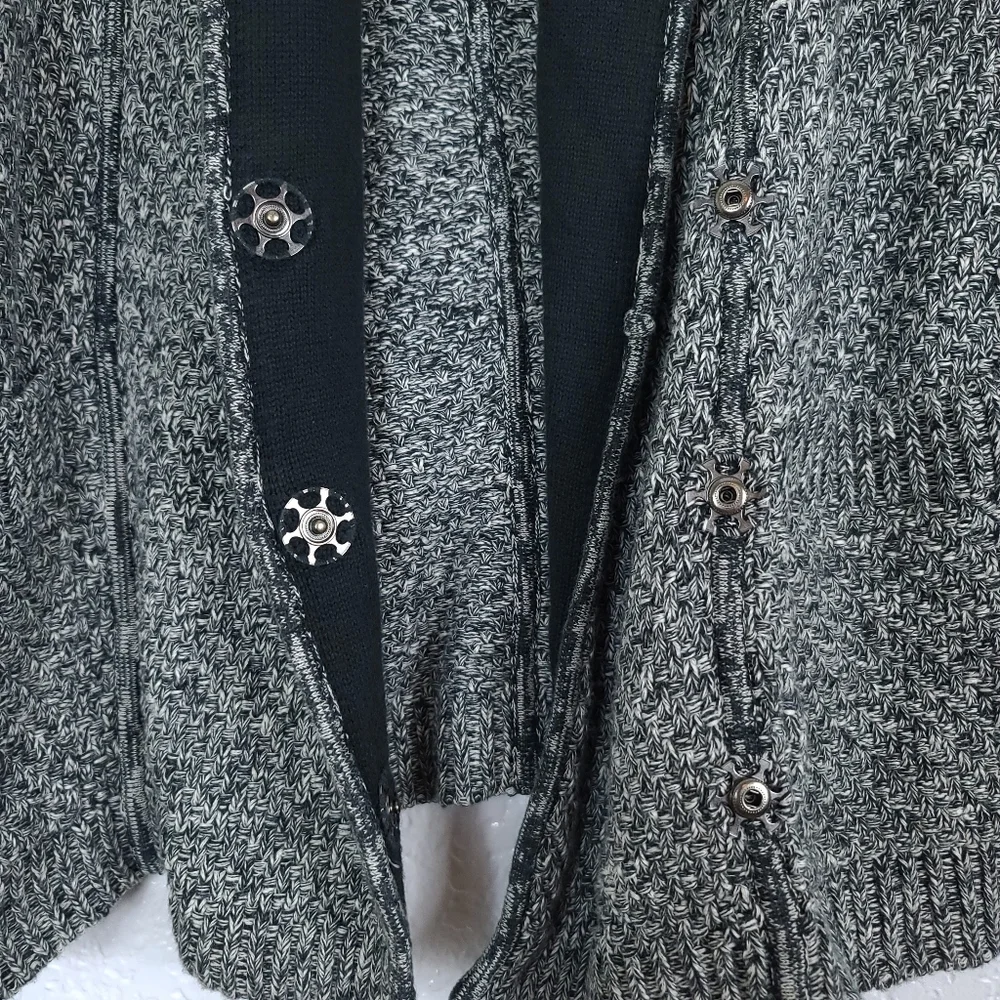 LULULEMON Post Practice Cardigan Ghost Black Knit